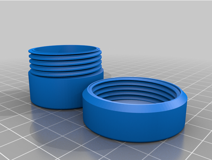 container 315mm inner diameter x 2415mm height shmoee 3d print model - Mito3D