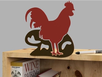pollo silhouette 3d print model - Mito3D