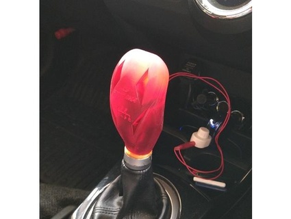 gear shift knob led built-in type diameter & pitch 10 x 15 supamore 3d print model - Mito3D