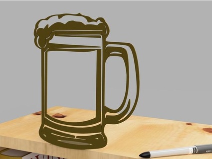 mug beer 3d print model - Mito3D