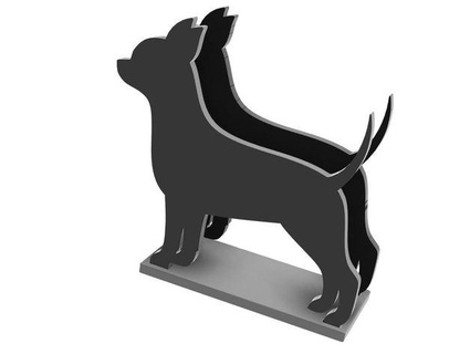 chihuahua dog napkin holder zonakb 3d print model - Mito3D