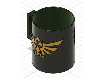 coffee mug zelda zeb 3d 3d print model - Mito3D