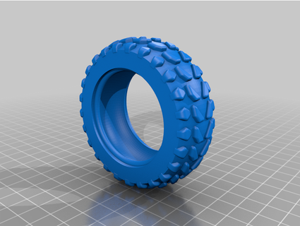 1 10 escala rc caminhão pneu pegajoso travessura 3d print model - Mito3D