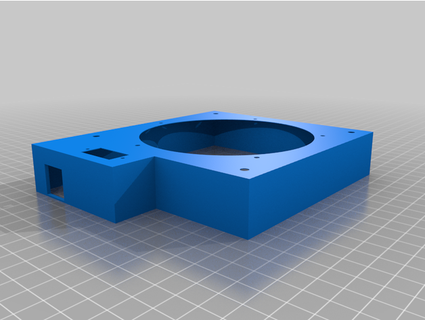 120mm ventilador abertura íris cobrir bainha base mod mr pingish 3d print model - Mito3D