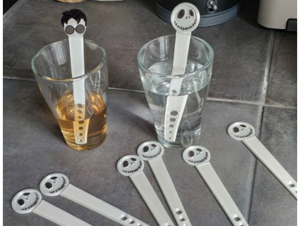 drink stirrer jack skellington harry potter eugenyale 3d print model - Mito3D