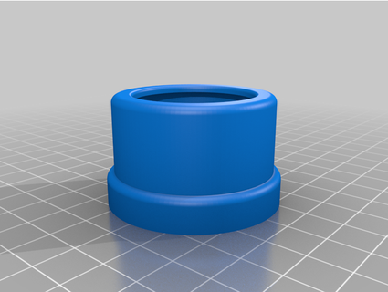 wc flush button outer ring nolith 3d print model - Mito3D