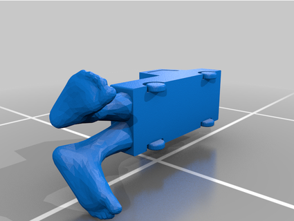 jambe camion zack trous 3d print model - Mito3D
