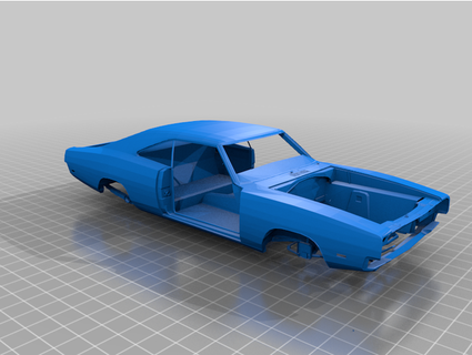 striped 69 charger michellej2018 3d print model - Mito3D