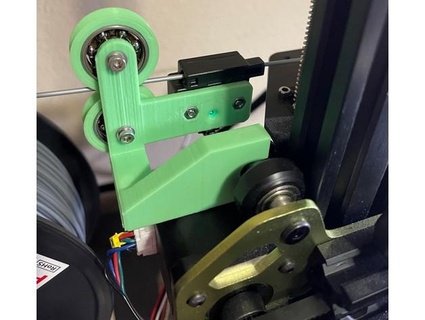 tevo tarentule pro double roues filament guider ezout v2 capteur monter gnomespoêle 3d print model - Mito3D