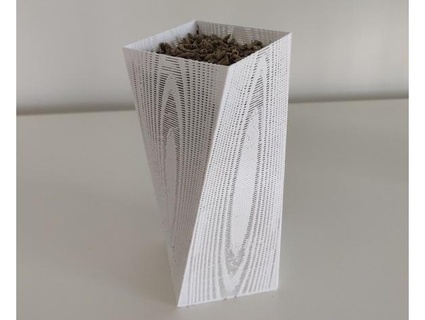 twisted vase small holes pierced hugogresse 3d print model - Mito3D