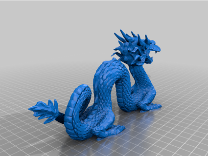 Drachen Statue 3dprintoutz4u 3d print model - Mito3D