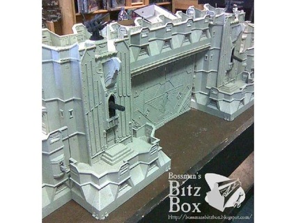 gothic fortress walls - massive terrain dump exploded parts fbx 3mf zips jimjimjimmyjim 3d print model - Mito3D