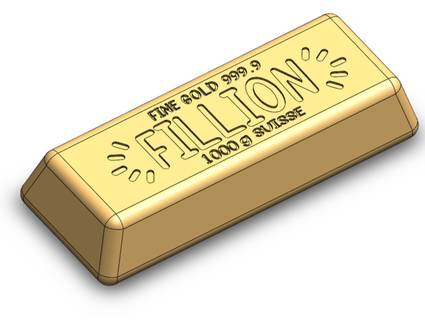 fillion million billion trillion goldbar sonjas 3d print model - Mito3D