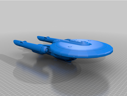 au starfleet dreadnaught michellej2018 3d print model - Mito3D