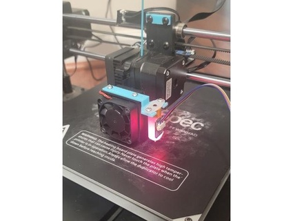 wanhao i3 plus bltouch lowered mount gtt1229 3d print model - Mito3D