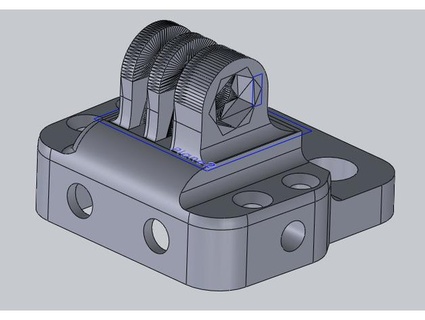mini garra dji Câmera gopro suporte itqv frente coberta prato 54002 andreyprikupets 3d print model - Mito3D