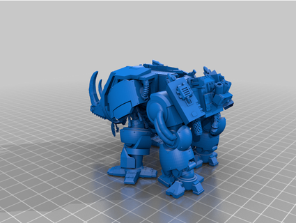 corazzata guerra rinoceronte icelord399 3d print model - Mito3D