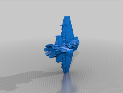 terrain space fighter bordborg 3d print model - Mito3D