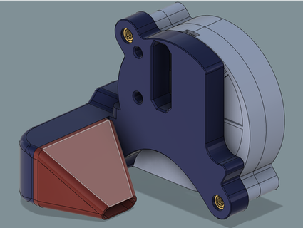 biqu h2 ekstrüder part cooling fan darwin 3d print model - Mito3D