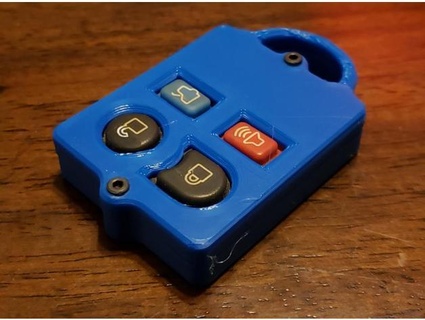 Ford 4 buton anahtar fob vurgulanıyor 3d print model - Mito3D