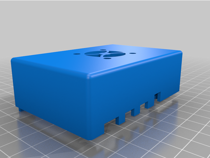 raspberry pi 4 case pegasusastro powerbox advance fan support mc0676 3d print model - Mito3D