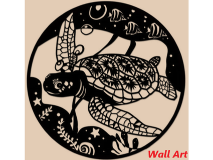 turtle wall art 1 wicbo 3d print model - Mito3D