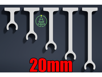 20mm pvc Rohr Standard montieren Clip Phönix 3d print model - Mito3D