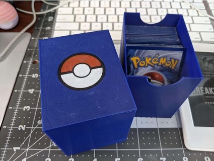 pokeball pokemon card box lid kelvin8r 3d print model - Mito3D