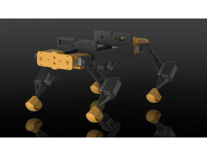 rk9 open source quadrupedal robot dog matthewpluhar 3d print model - Mito3D