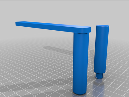 Stehen Schreibtisch Kurbel krknopp 3d print model - Mito3D