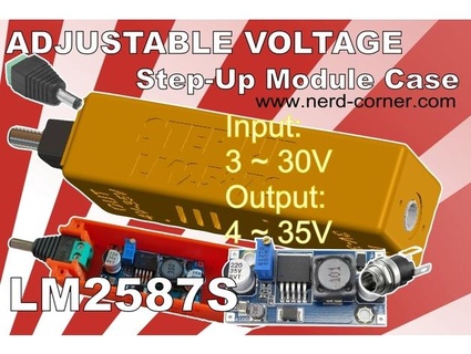 improved lm2587s voltage converter long version without voltmeter nerdcorner 3d print model - Mito3D