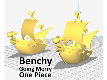 benchy going merry one piece zekeasakura 3d print model - Mito3D