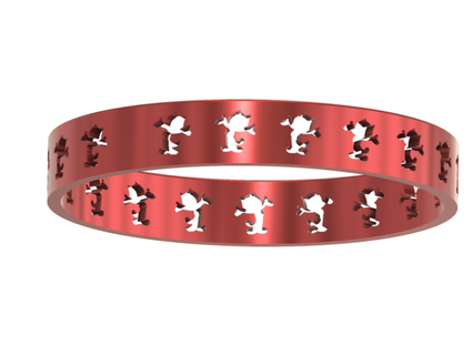felix gatto braccialetto Jangy 3d print model - Mito3D