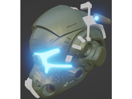 titanfall mcor helmet - high detail game accurate jack cooper v1 kykel 3d print model - Mito3D