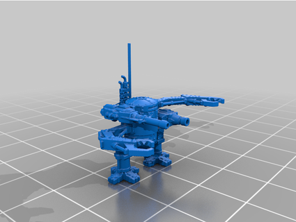 pequeña escala espacio ork dred tallerbrians 3d print model - Mito3D