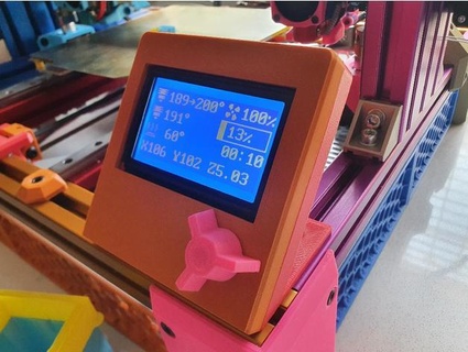 creality 12864 display holder grigin 3d print model - Mito3D
