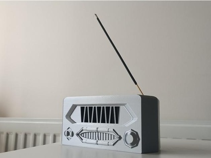 radio incense holder easy print support perplex3d 3d print model - Mito3D
