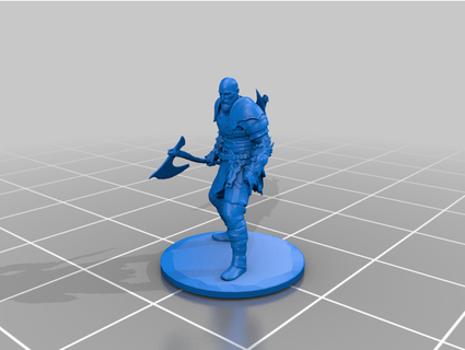 kratos Dios guerra 4 baba2021 3d print model - Mito3D