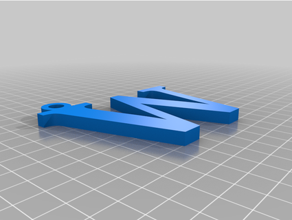 letras llaveros cyb3rn0id 3d print model - Mito3D