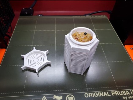 spool-hole desiccant canister rharding13 3d print model - Mito3D