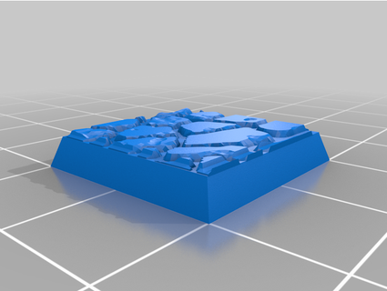 20mm quadrado pavimentado bases migale louco 3d print model - Mito3D