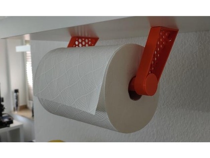 stronger hexagonal paper towel holder saltyeddy 3d print model - Mito3D