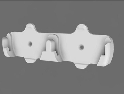 e61 58mm double portafilter wallmount derbrinkmann 3d print model - Mito3D
