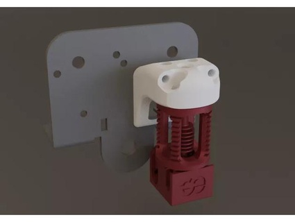 dragon hotend rigid mount - ender3 v2 squirrelf 3d print model - Mito3D