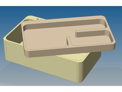 escritorio bandeja caja imán arrebatar 3d print model - Mito3D