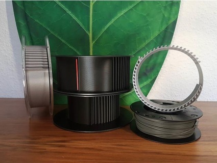 dust uv protection filament spool cover belt vase mode extrutim 3d print model - Mito3D
