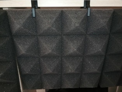 acoustic panel supports pour panneaux acoustiques oppai sensei 3d print model - Mito3D