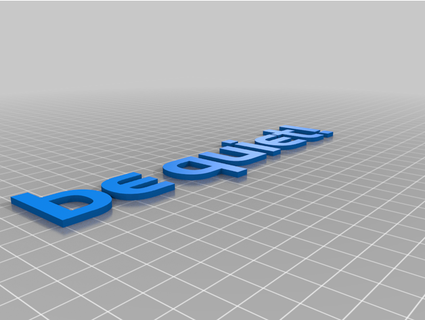 quiet logo hiphouser 3d print model - Mito3D