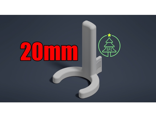 20mm pvc ppc pixel tuyau agrafe espaceur outil phénix 3D print model - Mito3D