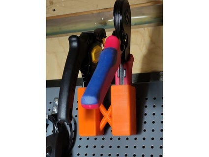 biltema pegboard electric pliers holder iplo 3d print model - Mito3D